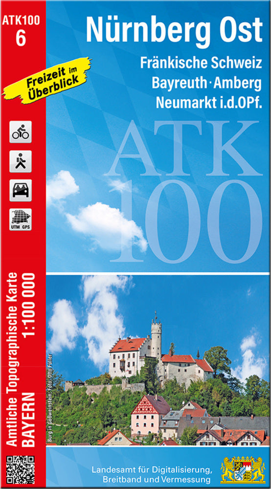 ATK100-6 Nürnberg Ost (Amtliche Topographische Karte 1:100000) (Breitband Und Vermessung, Bayern Landesamt Für Digitalisierung)