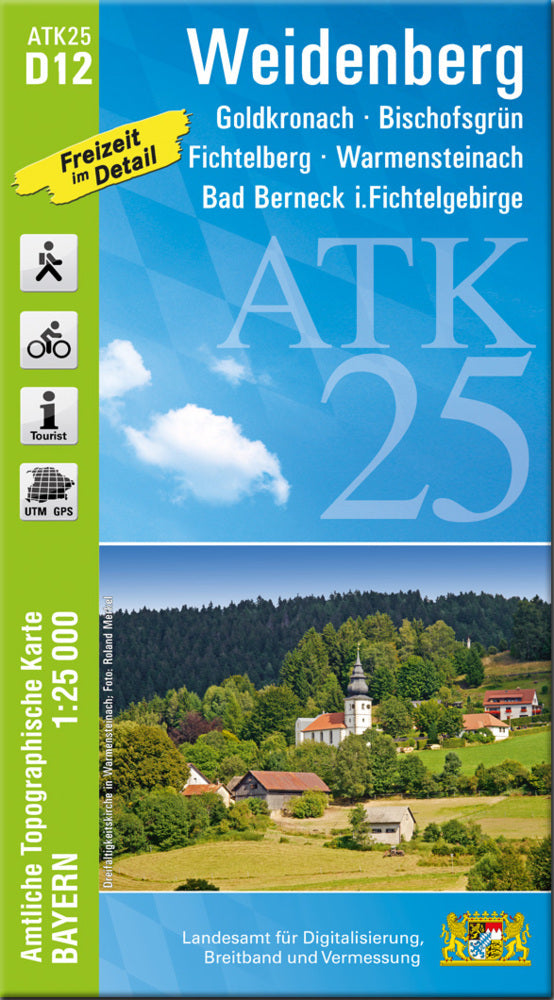 ATK25-D12 Weidenberg (Amtliche Topographische Karte 1:25000) (Breitband Und Vermessung, Bayern Landesamt Für Digitalisierung)