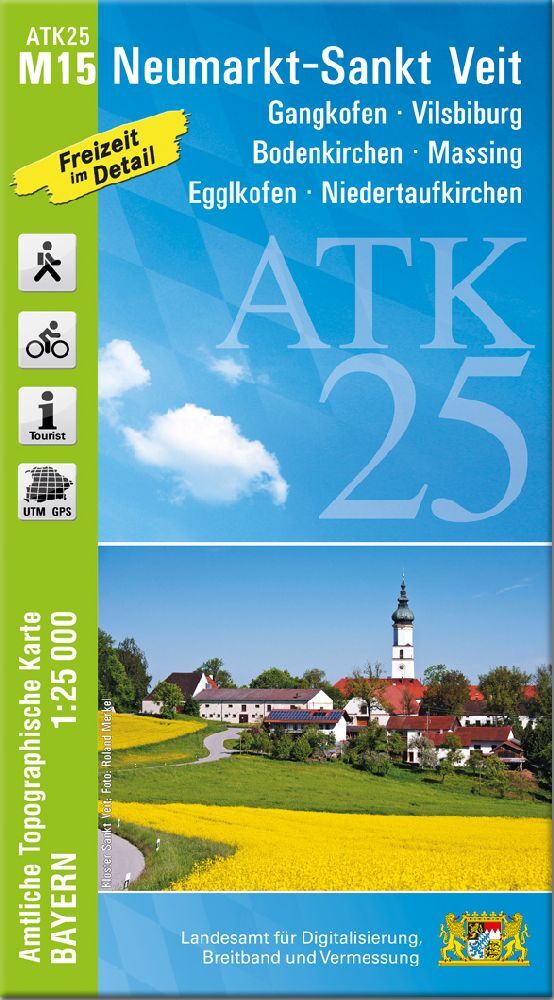 ATK25-M15 Neumarkt-Sankt Veit (Amtliche Topographische Karte 1:25000) (Breitband Und Vermessung, Bayern Landesamt Für Digitalisierung)