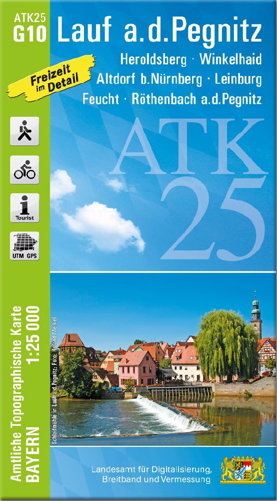 ATK25-G10 Lauf a.d.Pegnitz (Amtliche Topographische Karte 1:25000) (Breitband Und Vermessung, Bayern Landesamt Für Digitalisierung)