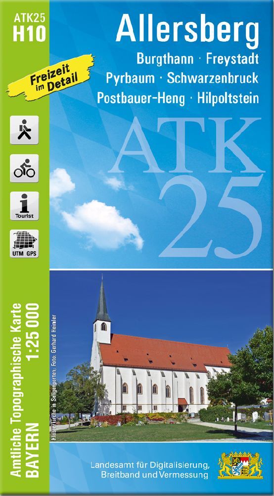 ATK25-H10 Allersberg (Amtliche Topographische Karte 1:25000) (Breitband Und Vermessung, Bayern Landesamt Für Digitalisierung)
