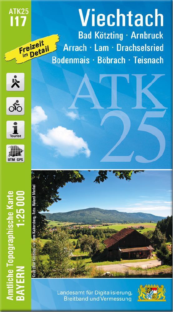 ATK25-I17 Viechtach (Amtliche Topographische Karte 1:25000) (Breitband Und Vermessung, Bayern Landesamt Für Digitalisierung)