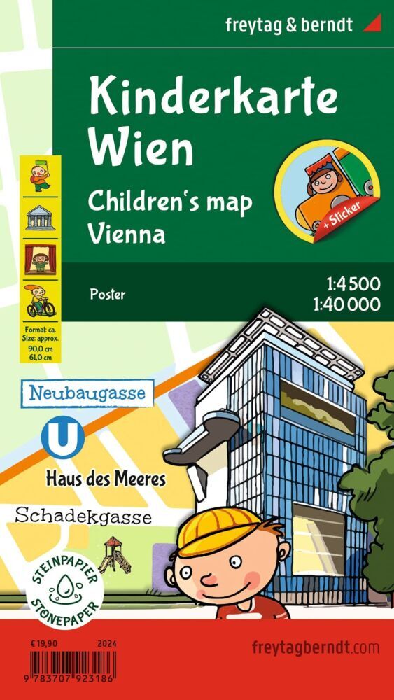 freytag & berndt Poster Kinderkarte Wien 1:40.000