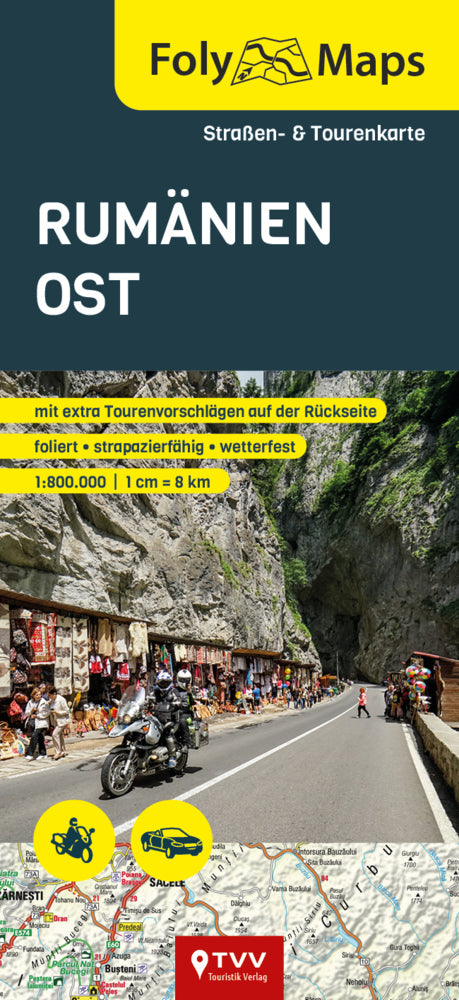 FolyMap Rumänien Ost (Bikerbetten - Tvv Touristik Verlag Gmbh)