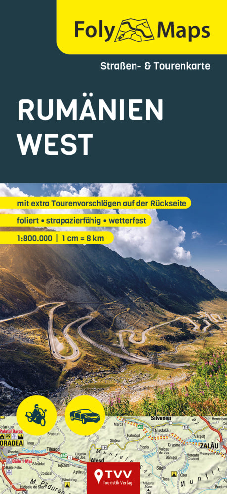 FolyMap Rumänien West (Bikerbetten - Tvv Touristik Verlag Gmbh)