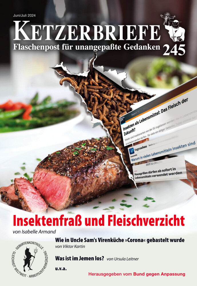 Insektenfraß und Fleischverzicht (Isabelle Armand)