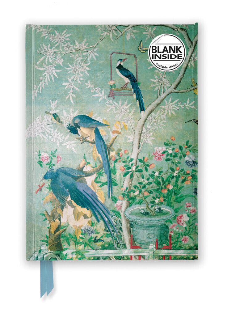 Premium Notizbuch Blank DIN A5: John James Audubon, Ein Paar Columbia Eichelhäher (Flame Tree Publishing)