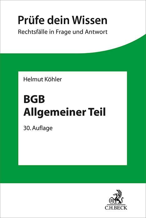 BGB Allgemeiner Teil (Helmut Köhler)