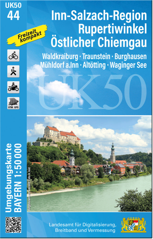 UK50-44 Inn-Salzach-Region, Rupertiwinkel, Östlicher Chiemgau (Breitband Und Vermessung, Bayern Landesamt Für Digitalisierung)