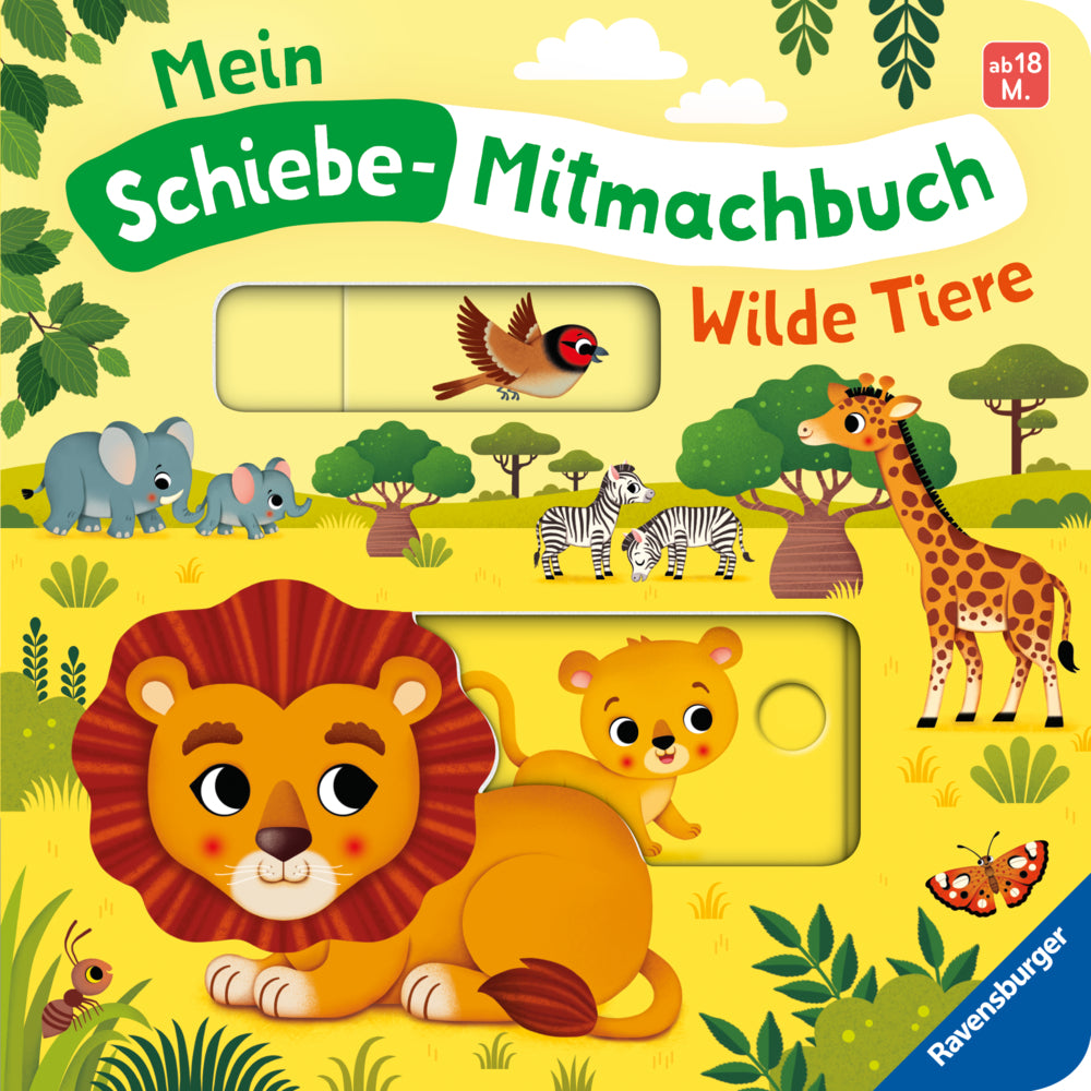 Mein Schiebe-Mitmachbuch - Wilde Tiere (Bernd Penners)