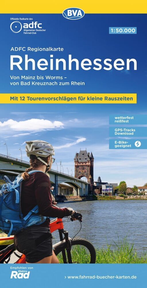 BVA ADFC Regionalkarte Rheinhessen 1:50.000