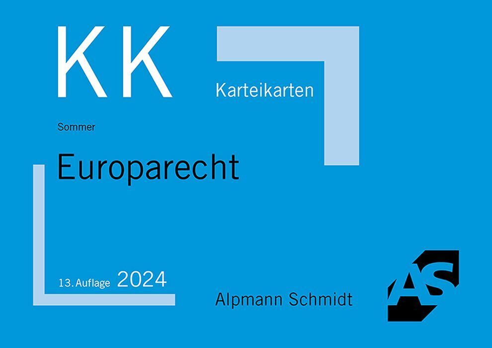 Karteikarten Europarecht (Christian Sommer)