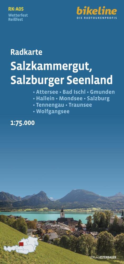 Radkarte Salzkammergut - Salzburger Seenland (RK-A05) (Esterbauer Verlag)