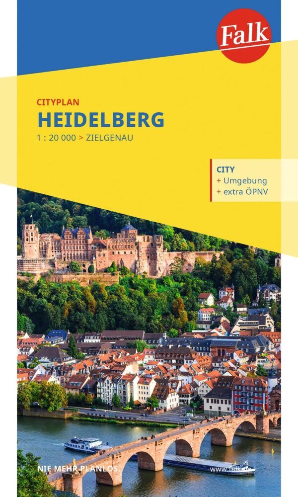 Falk Cityplan Heidelberg 1:20.000