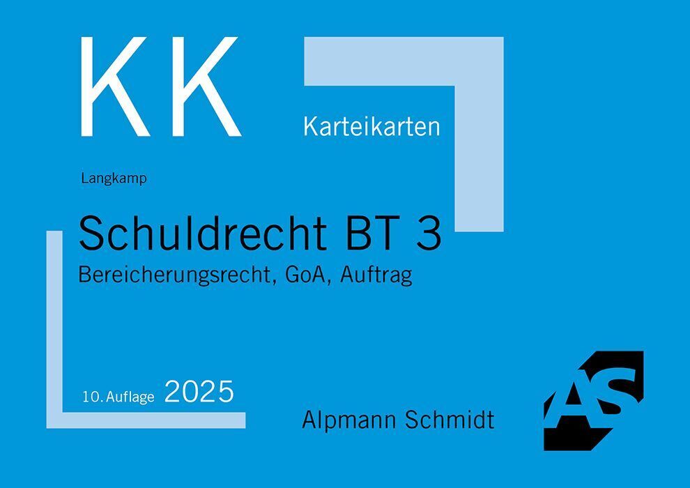 Karteikarten Schuldrecht BT 3 (Tobias Langkamp)