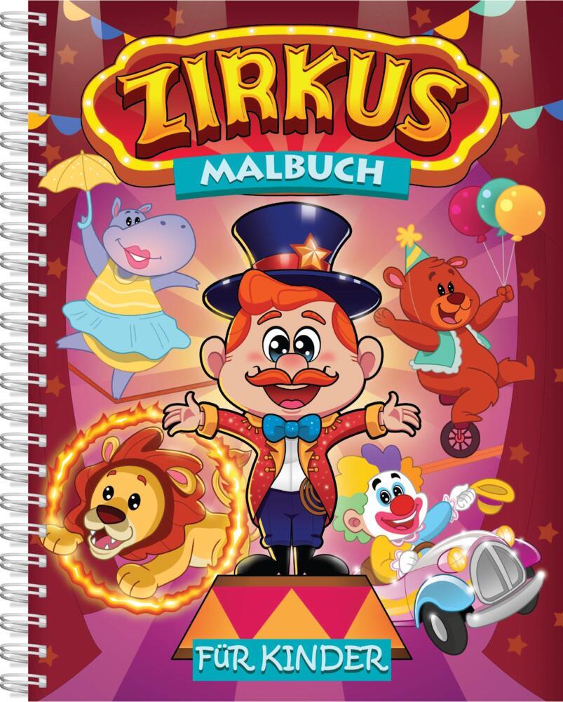Zirkus-Malbuch für Kinder (Topulo-Verlag)