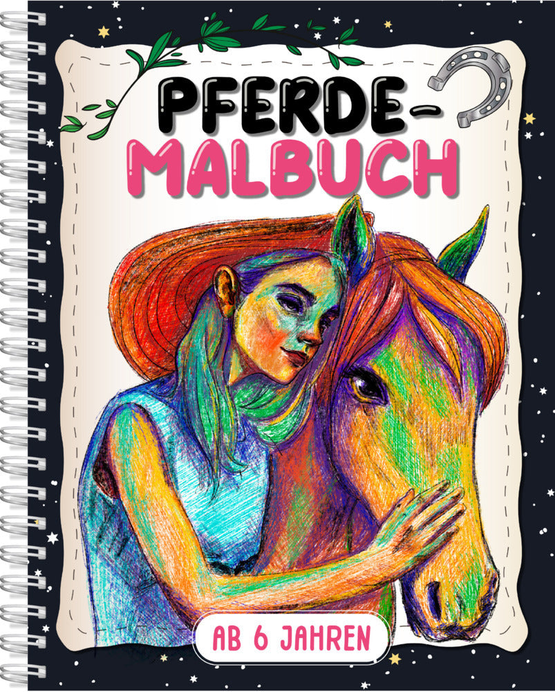 Pferde-Malbuch für Kinder ab 6 Jahren (Topulo-Verlag)