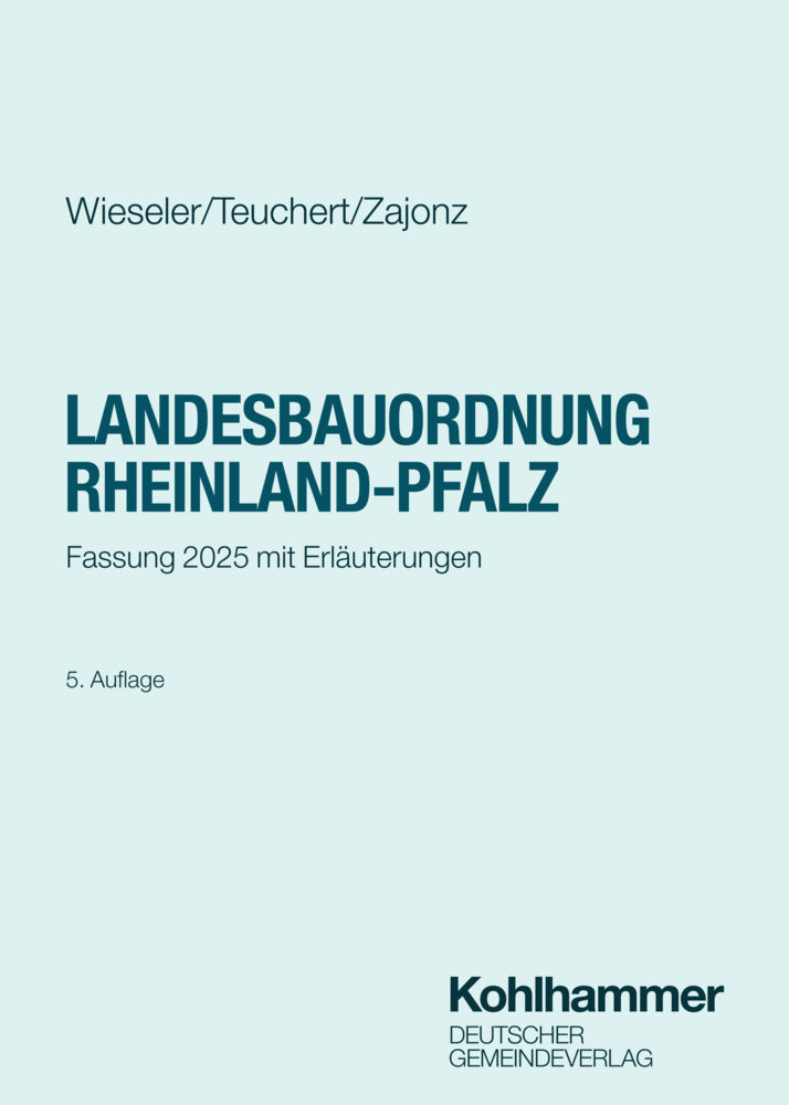 Landesbauordnung Rheinland-Pfalz (Heiner Wieseler)