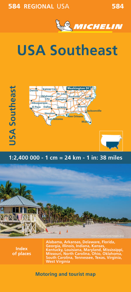 Southeastern USA - Michelin Regional Map 584 (Michelin)