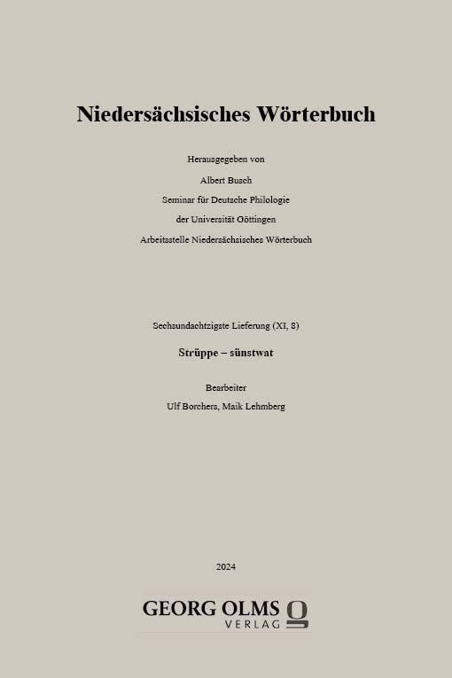 Niedersächsisches Wörterbuch (Albert Busch)