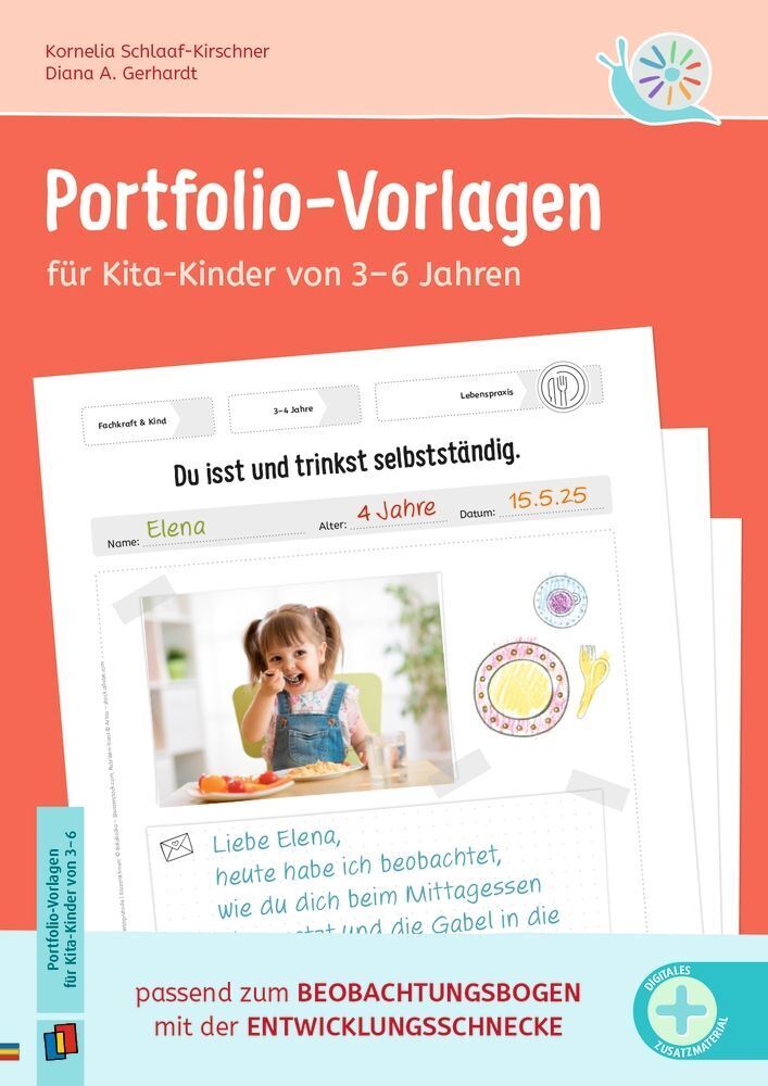 Portfolio-Vorlagen für Kita-Kinder von 3-6 Jahren (Kornelia Schlaaf-Kirschner)