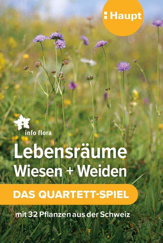Lebensräume Wiesen und Weiden - das Quartett-Spiel (Info Flora)