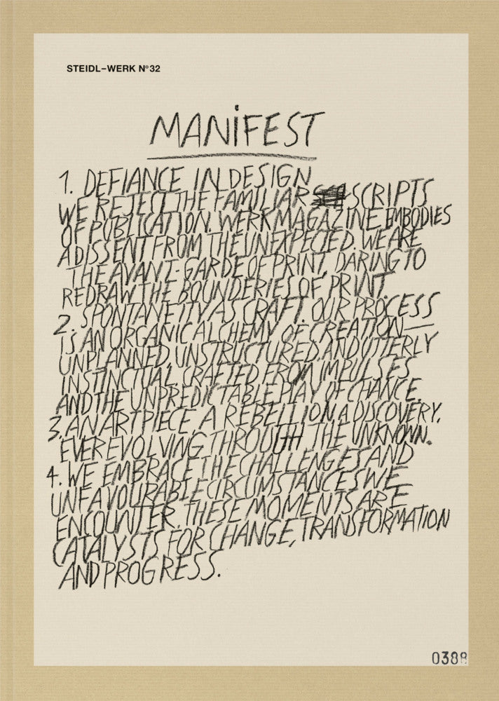 STEIDL-WERK No. 32: MANIFEST (Theseus Chan)