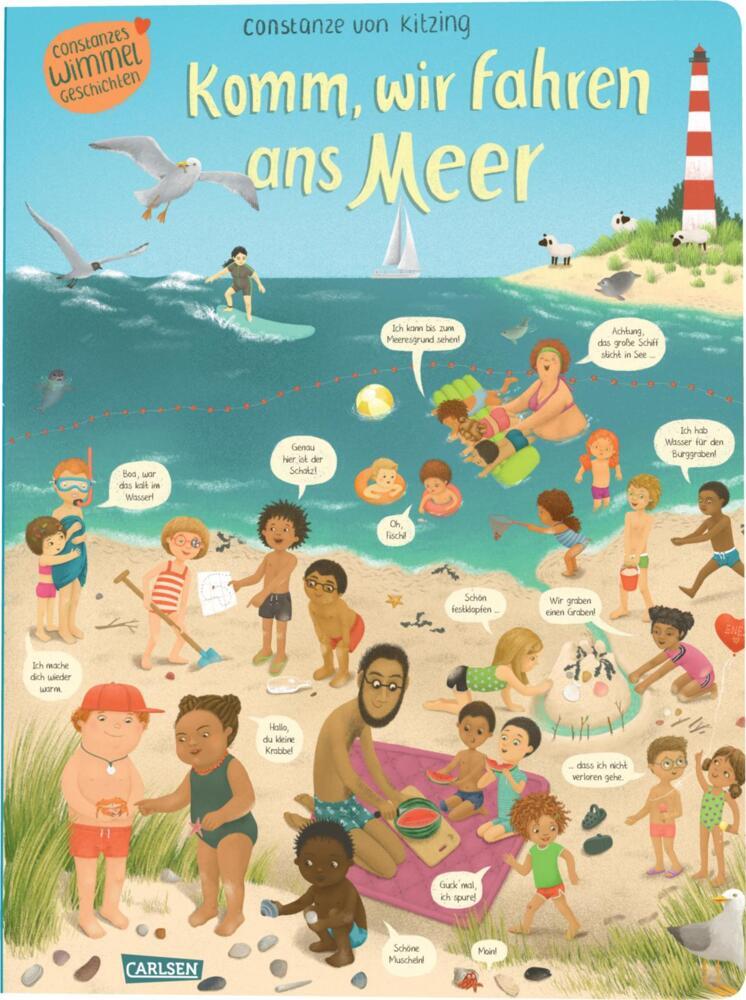 Komm, wir fahren ans Meer (Constanze von Kitzings Wimmelgeschichten 4) (Constanze Von Kitzing)
