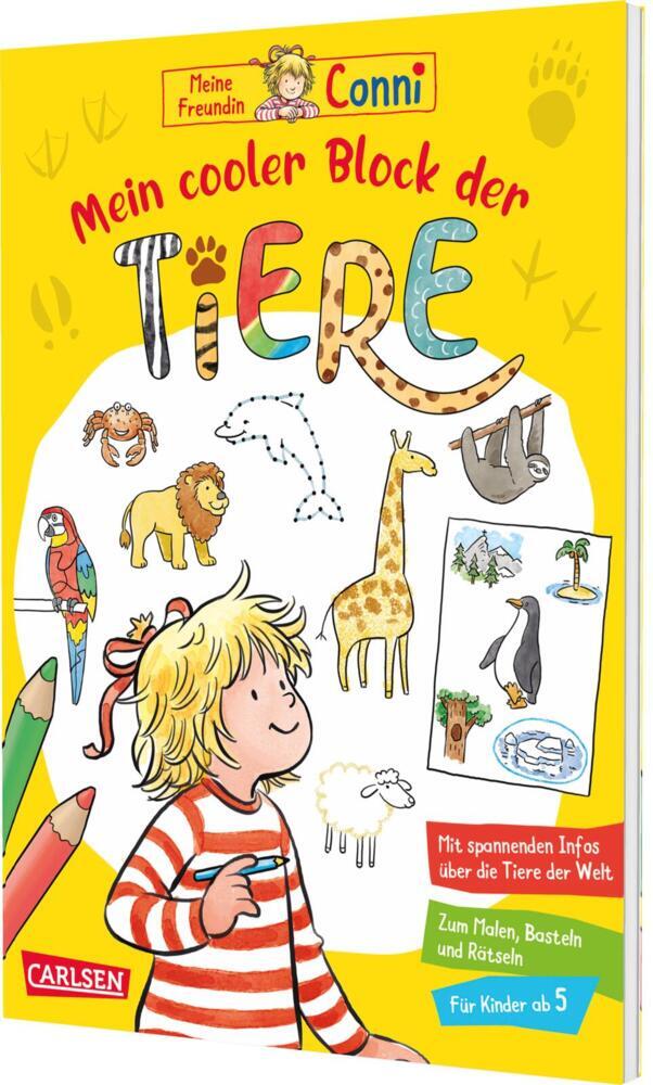 Conni Gelbe Reihe (Beschäftigungsbuch): Mein cooler Block der Tiere (Hanna Sörensen)