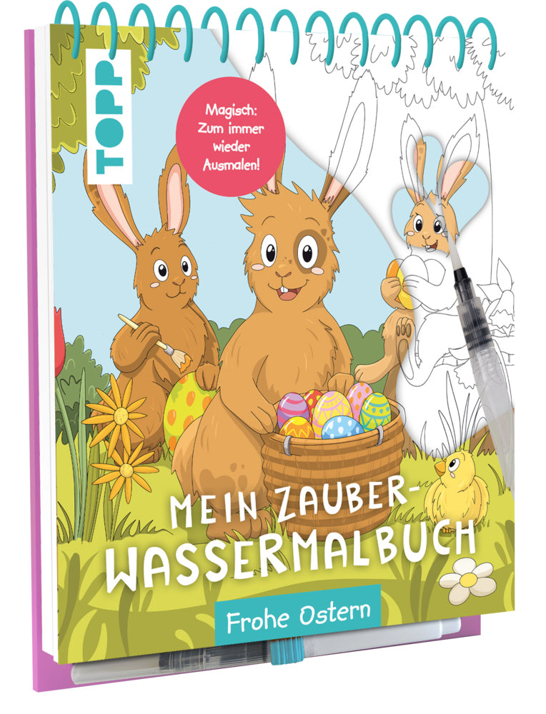 Mein Zauber-Wassermalbuch Frohe Ostern (Janina Heese)
