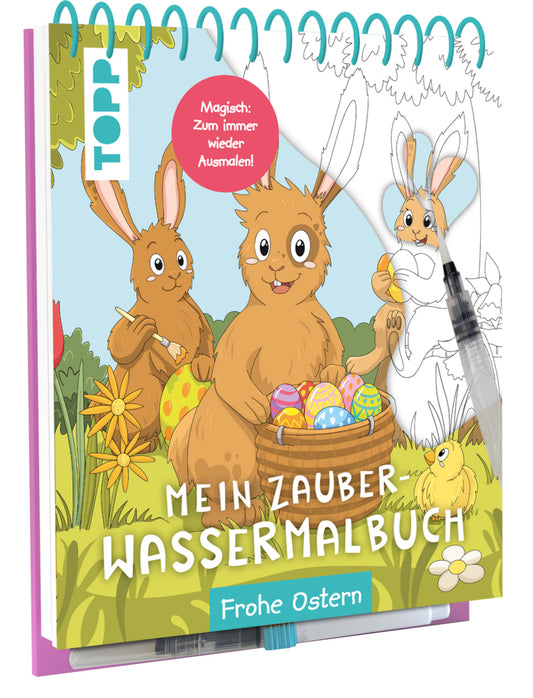 Mein Zauber-Wassermalbuch Frohe Ostern (Janina Heese)