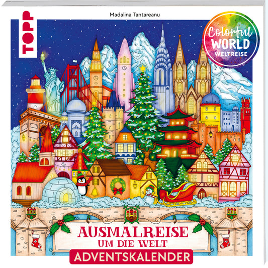 Colorful Christmas Weltreise - Weihnachtliche Ausmalreise um die Welt (Madalina Tantareanu)
