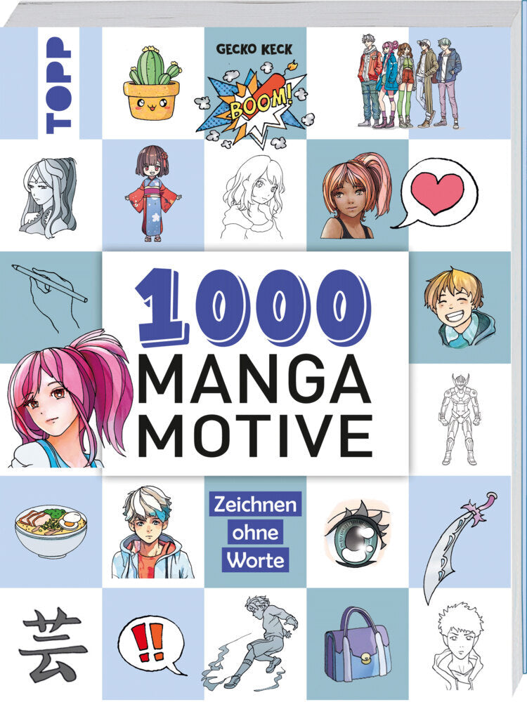 1000 Manga Motive zeichnen (Gecko Keck)