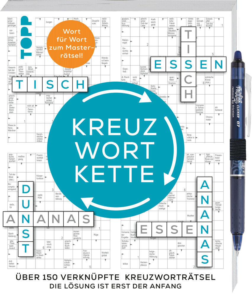 Die Kreuzwortkette - 150 verknüpfte Kreuzworträtsel: Die Lösung ist erst der Anfang (Frechverlag)