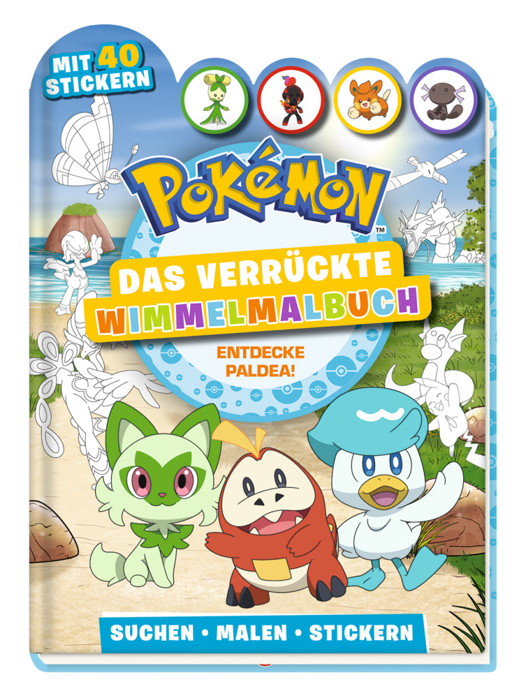 Pokémon: Das verrückte Wimmelmalbuch - Entdecke Paldea! (Pokémon)