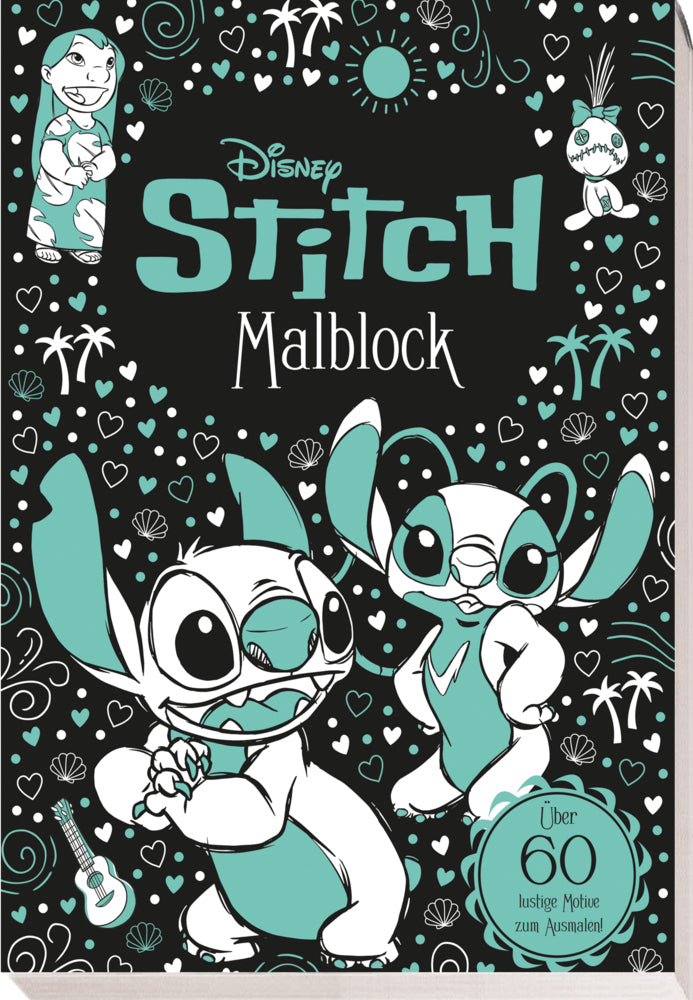 Disney Stitch: Malblock: über 60 lustige Motive zum Ausmalen! (Disney)
