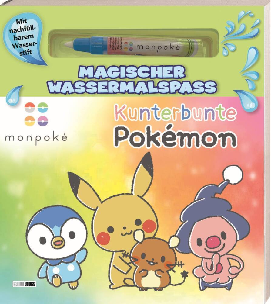 monpoké: Magischer Wassermalspaß - Kunterbunte Pokémon (Panini)