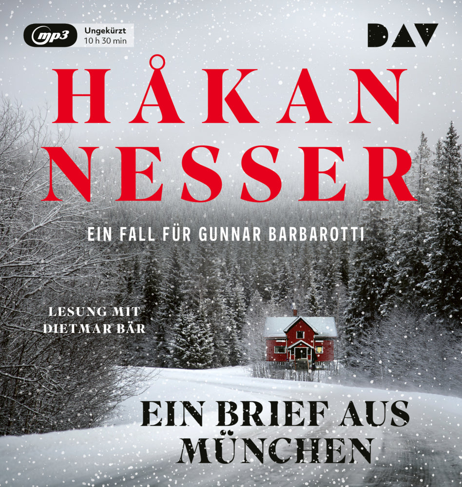 Ein Brief aus München. Ein Fall für Gunnar Barbarotti, 1 Audio-CD, 1 MP3 (Håkan Nesser)