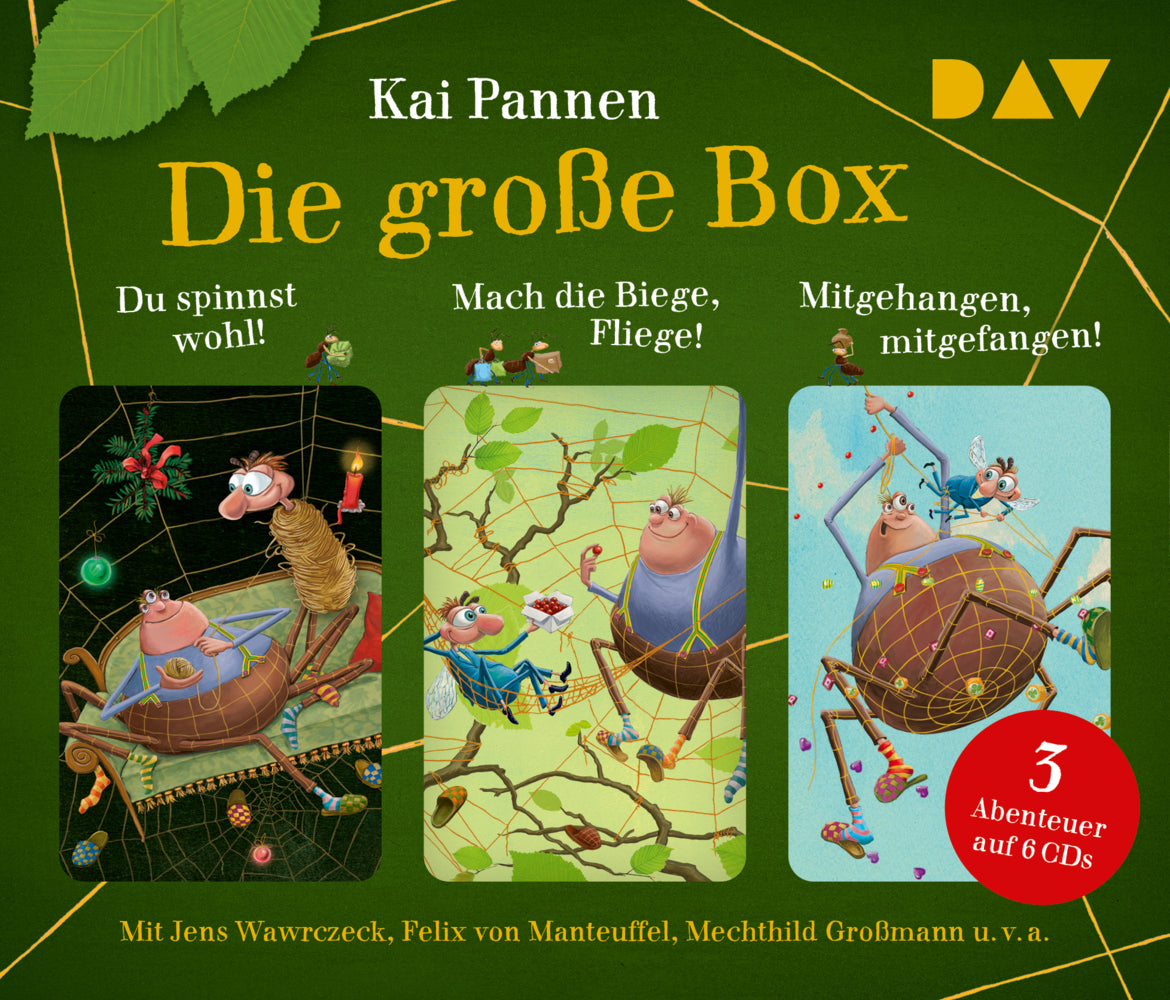 Die große Box. Du spinnst wohl! - Mach die Biege, Fliege! - Mitgehangen, mitgefangen!, 6 Audio-CD (Kai Pannen)