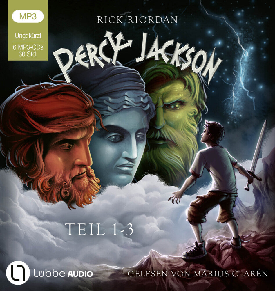 Percy Jackson - Teil 1-3, 6 Audio-CD, 6 MP3 (Rick Riordan)