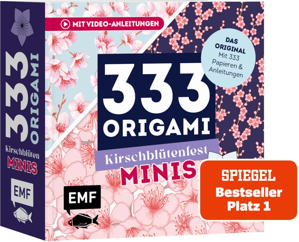 333 Origami Minis - Kirschblütenfest - Dein dekorativer Wendeblock zum kreativen Falten & Notieren (Edition Michael Fischer)