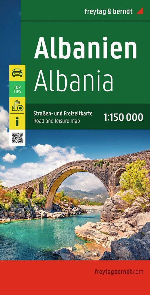 freytag & berndt Straßenkarte Albanien 1:150.000