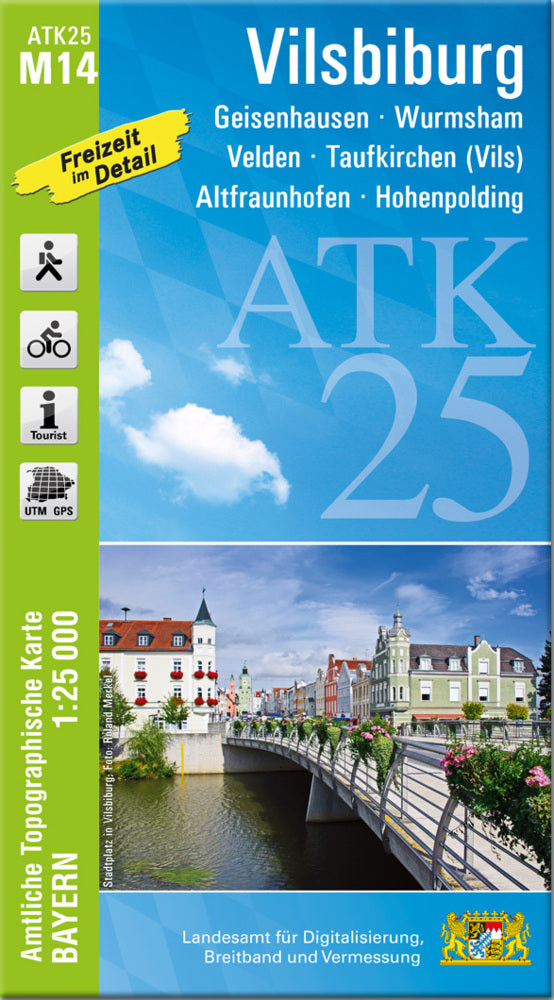 ATK25-M14 Vilsbiburg (Amtliche Topographische Karte 1:25000) (Breitband Und Vermessung, Bayern Landesamt Für Digitalisierung)
