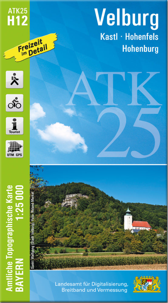 ATK25-H12 Velburg (Amtliche Topographische Karte 1:25000) (Breitband Und Vermessung, Bayern Landesamt Für Digitalisierung)