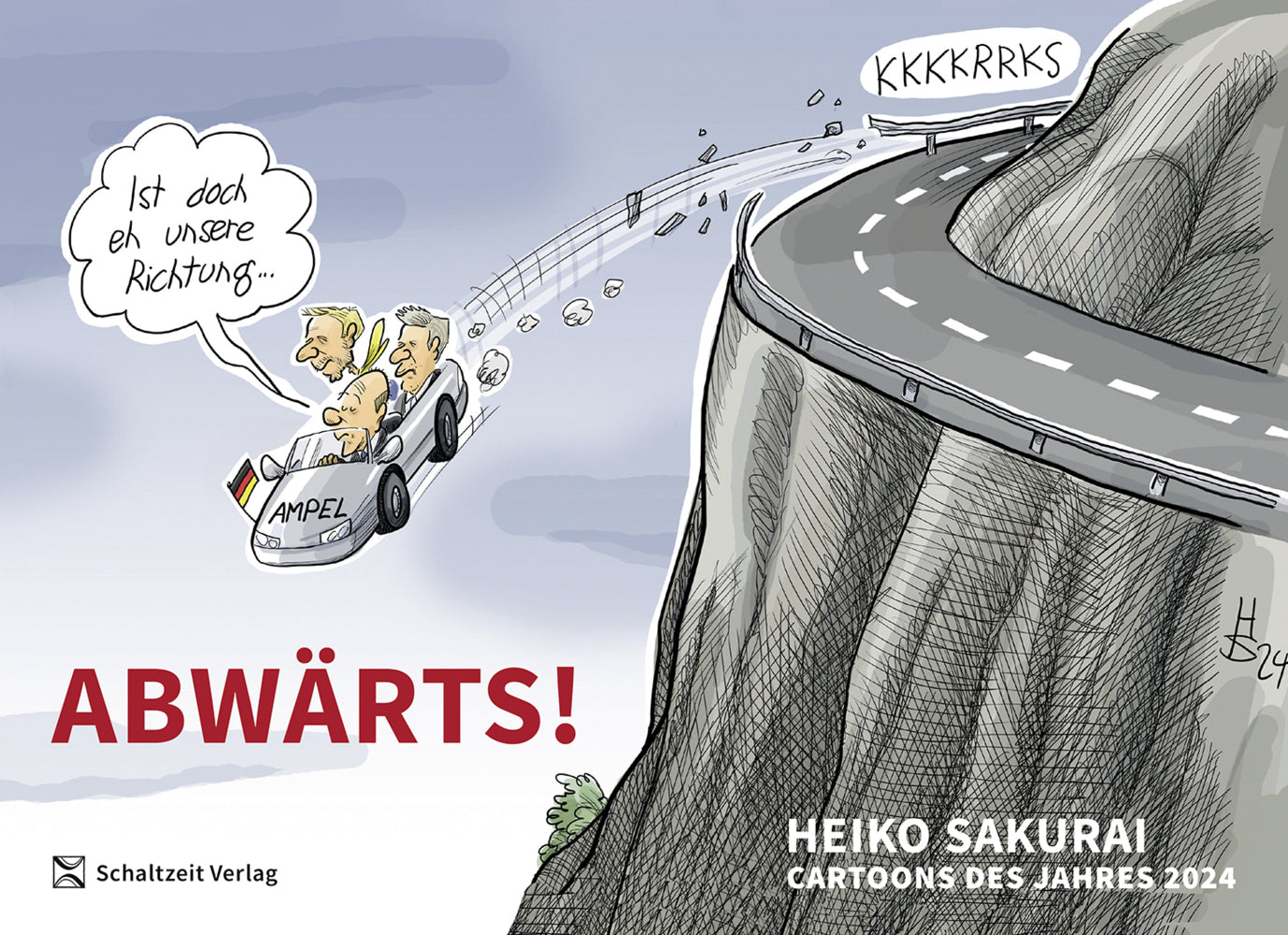 Abwärts - Cartoons des Jahres 2024 (Heiko Sakurai)