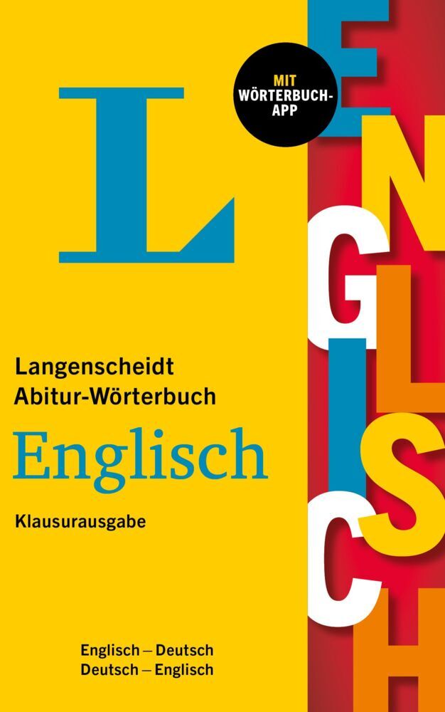 Langenscheidt Abitur-Wörterbuch Englisch Klausurausgabe, m.  Buch, m.  Online-Zugang