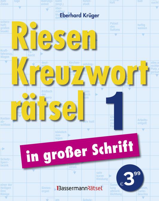 Riesen-Kreuzworträtsel in großer Schrift 1 (Eberhard Krüger)