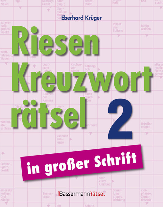 Riesen-Kreuzworträtsel in großer Schrift 2 (Eberhard Krüger)