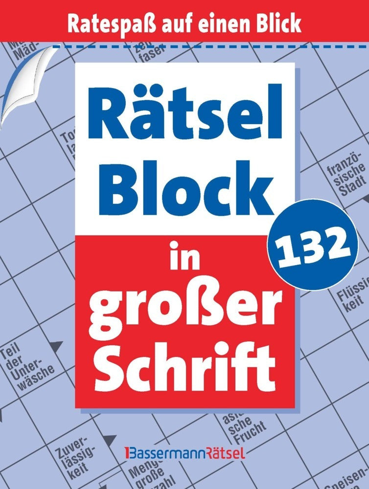 Rätselblock in großer Schrift 132 (Eberhard Krüger)