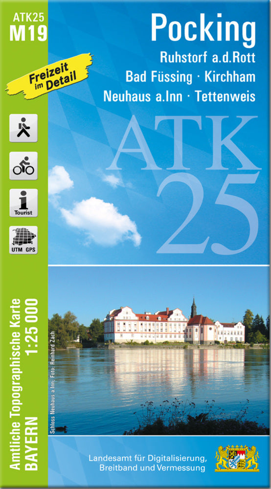 ATK25-M19 Pocking (Amtliche Topographische Karte 1:25000) (Breitband Und Vermessung, Bayern Landesamt Für Digitalisierung)